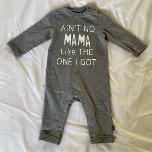 Mini Heros Ain’t No Mama like the one I got - grey, long sleeve one piec…